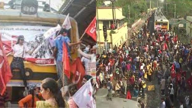 Bharat Bandh: देश के हर हिस्से में दिखा बंद का असर, ट्रेड यूनियनों की हड़ताल का दूसरा दिन